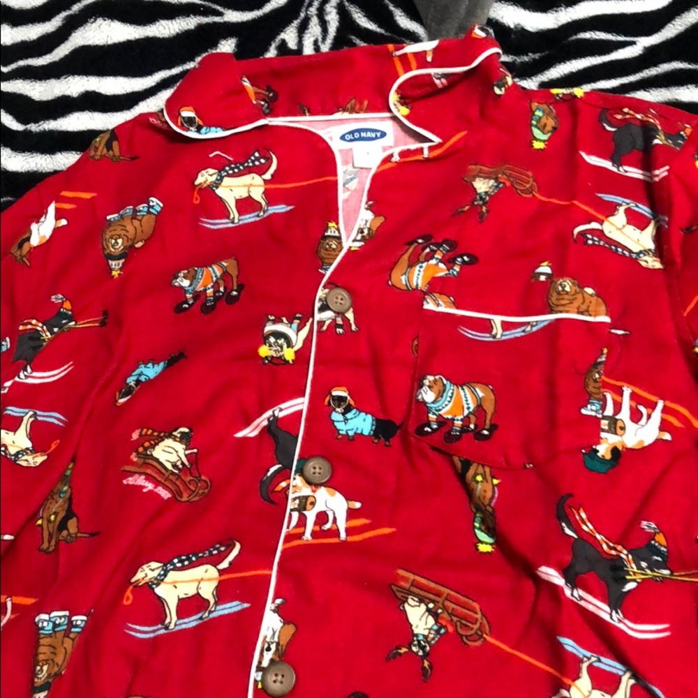 Men’s dog sled pajama outfit